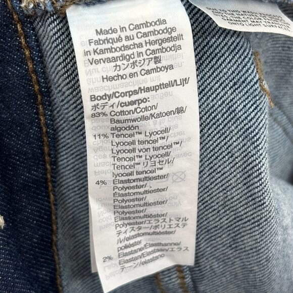 Madewell Blue Orland Wash Denim 9" Mid Rise Skinny Jeans - Picture 11 of 12